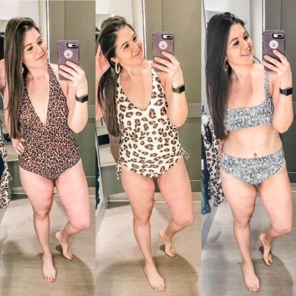 Kona Sol Leopard Gold Ring One Piece Swimsuit - Picture 8 of 13